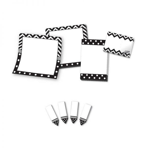 TEACHER CREATED RESOURCES BLACK & WHITE STICKY NOTES TCR5834