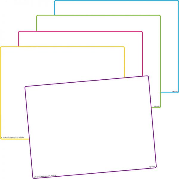 TEACHER CREATED RESOURCES BLANK DRY ERASE BOARDS 10 ST TCR77254