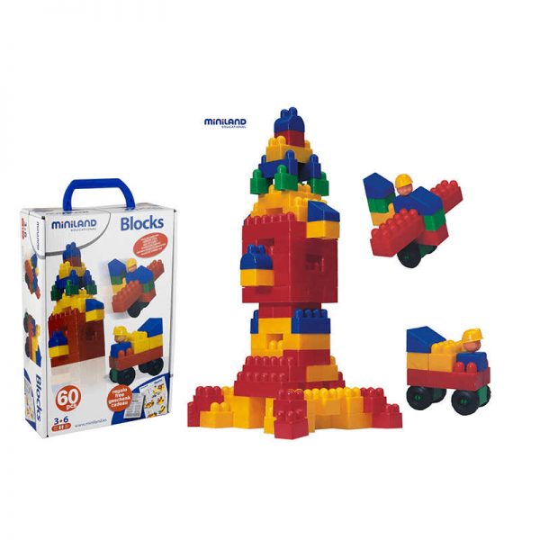 MINILAND EDUCATIONAL CORPORATION BLOCKS 60PC SET MLE32309
