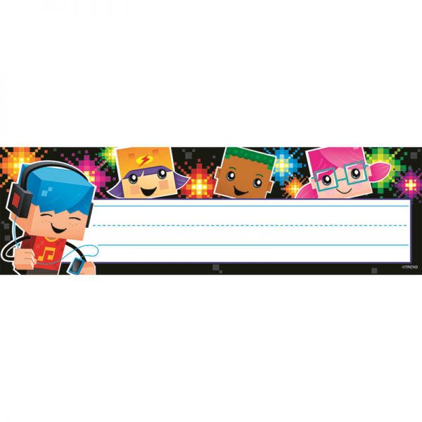 TREND ENTERPRISES INC. BLOCKSTARS DESK TOPPERS NAME PLATES T-69254