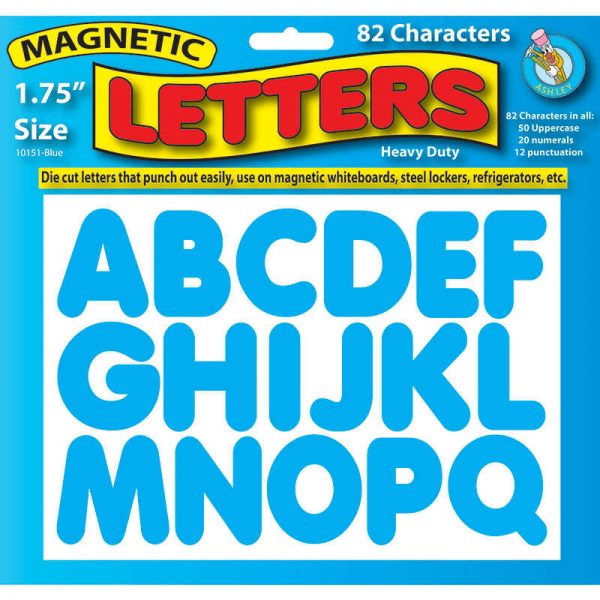 ASHLEY PRODUCTIONS BLUE 1-3/4 IN MAGNETIC LETTERS ASH10151