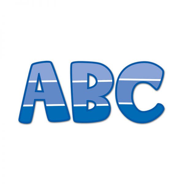 CREATIVE TEACHING PRESS BLUE 2IN UC LETTER STICKERS - PAINT CTP2087