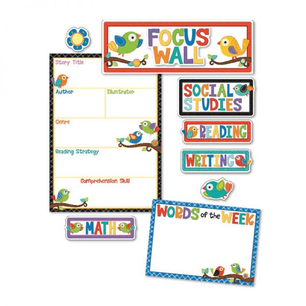 CARSON DELLOSA BOHO BIRDS FOCUS WALL BB SET CD-110296