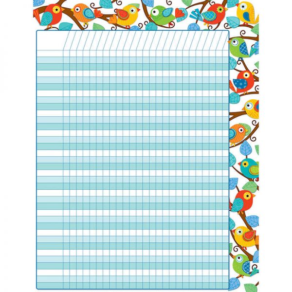 CARSON DELLOSA BOHO BIRDS INCENTIVE CHART CD-114181