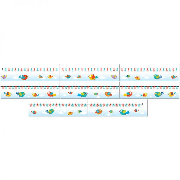 CARSON DELLOSA BOHO BIRDS NUMBER LINE CD-110260