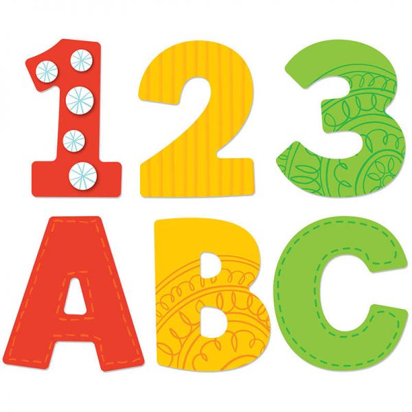 CARSON DELLOSA BOHO LETTERS 76PC CD-130050
