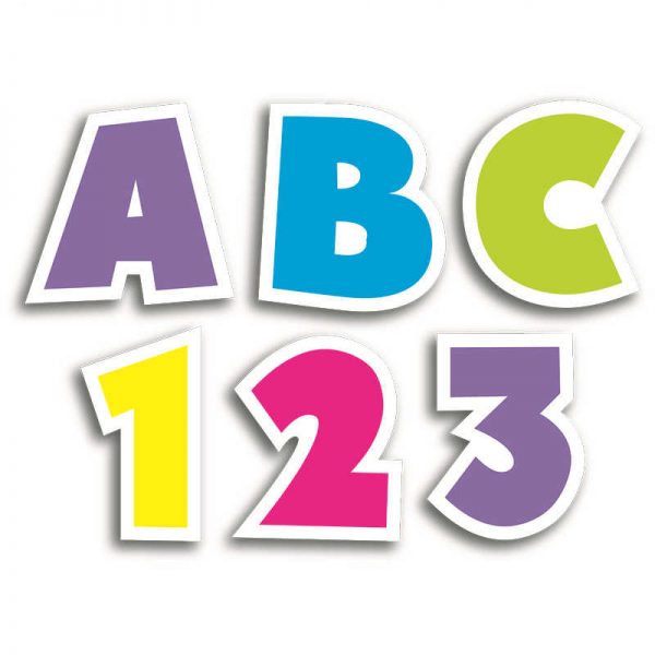 CREATIVE TEACHING PRESS BOLD BRIGHTS 1IN LETTER STICKERS UPPER CASE ONLY CTP4393