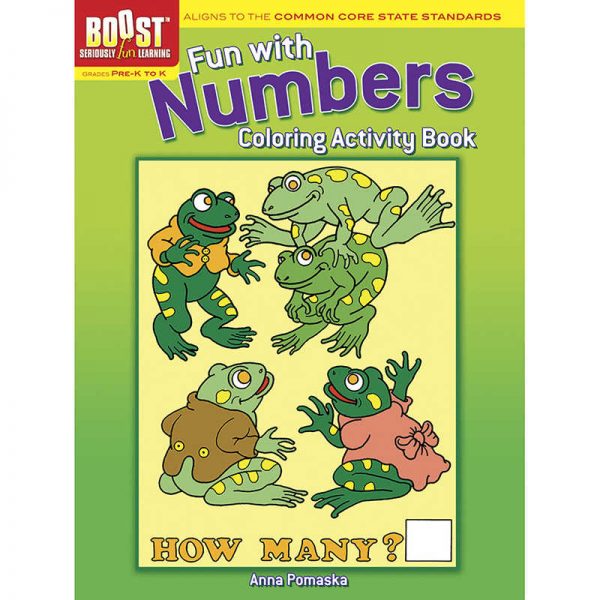 DOVER PUBLICATIONS BOOST FUN WITH NUMBERS COLORING ACTIVITY BOOK GRADE PK-K DP-494063