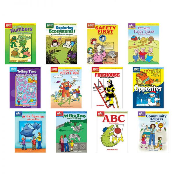 DOVER PUBLICATIONS BOOST GRADE PK-K SET OF ALL 12 DP-740005