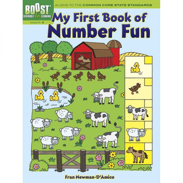 DOVER PUBLICATIONS BOOST MY FIRST BOOK OF NUMBER FUN GRADE 1-2 DP-494187
