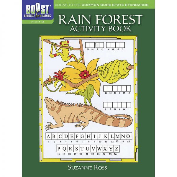 DOVER PUBLICATIONS BOOST RAIN FOREST ACTIVITY BOOK GRADE 1-2 DP-494136