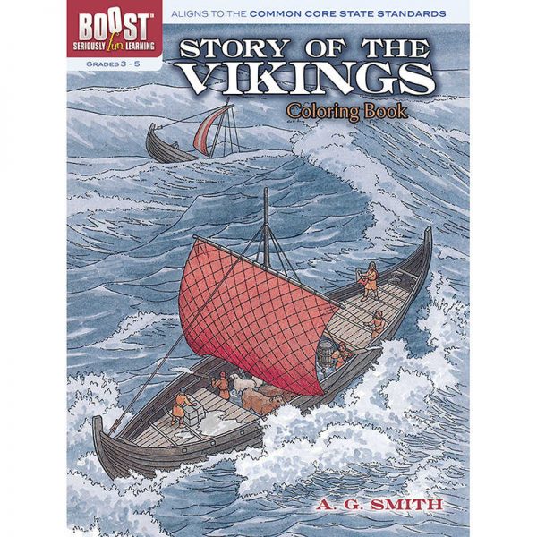 DOVER PUBLICATIONS BOOST STORY OF THE VIKINGS COLORING BOOK DP-49439X