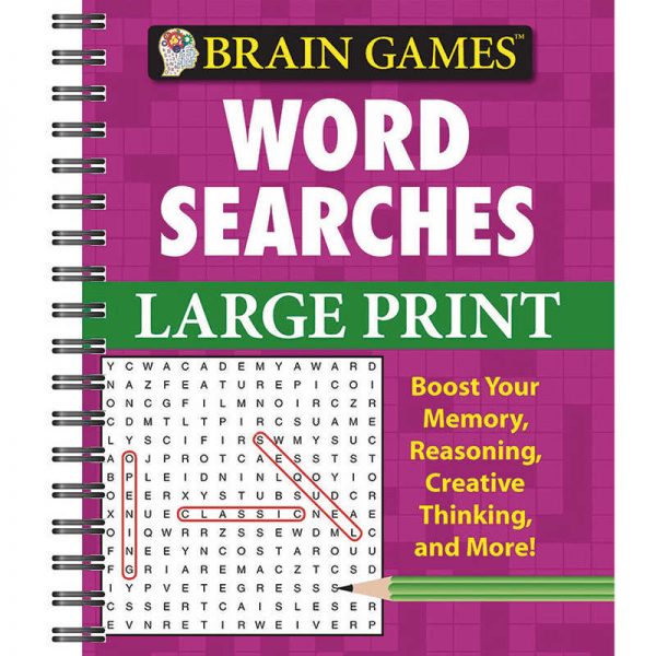 PUBLICATIONS INTERNATIONAL, LTD BRAIN GAMES LARGE PRINT WORD SEARCHES PUB3368000