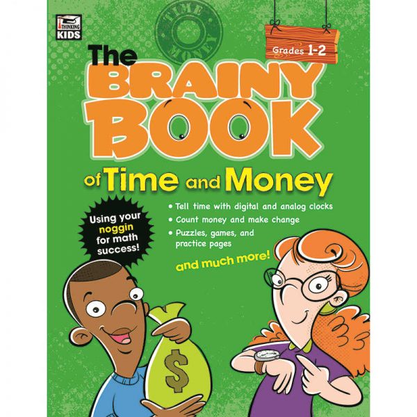 CARSON DELLOSA BRAINY BOOK OF TIME AND MONEY GRADE 1-2 CD-704667
