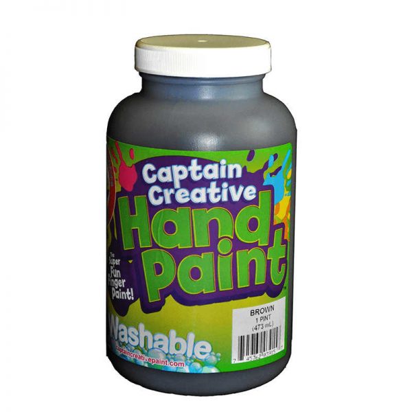 CAPTAIN CREATIVE BROWN 16OZ HAND PAINT WASHABLE BY CAPTAIN CREATIVE CCR3915