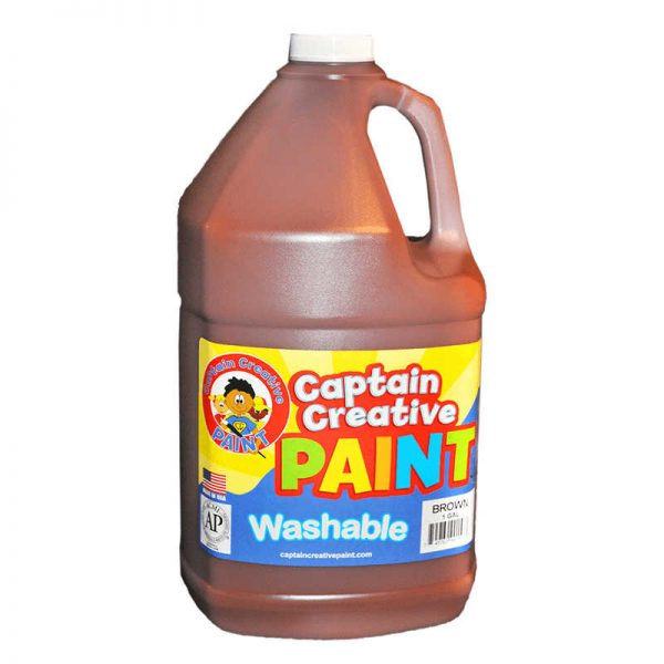 CAPTAIN CREATIVE BROWN GALLON WASHABLE PAINT BY CAPTAIN CREATIVE CCR9015G