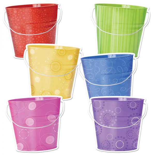 CREATIVE TEACHING PRESS BUCKETS 6IN DESIGNER CUT OUTS CTP0961