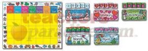 CARSON DELLOSA Bulletin Board Set Calendar Kit Kid-Drawn W/Chart ...