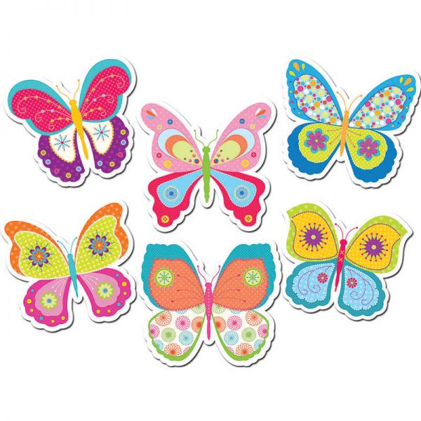 CREATIVE TEACHING PRESS BUTTERFLIES 10IN DESIGNER CUT OUTS CTP7045