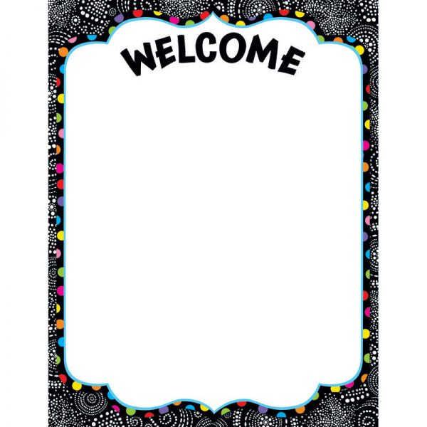 CREATIVE TEACHING PRESS BW COLLECTION WELCOME CHART CTP1004