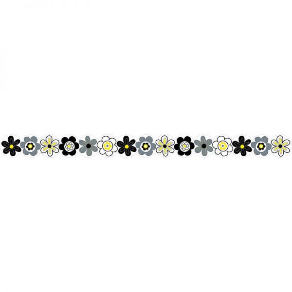 CREATIVE TEACHING PRESS BW POSIES BORDER CTP0177