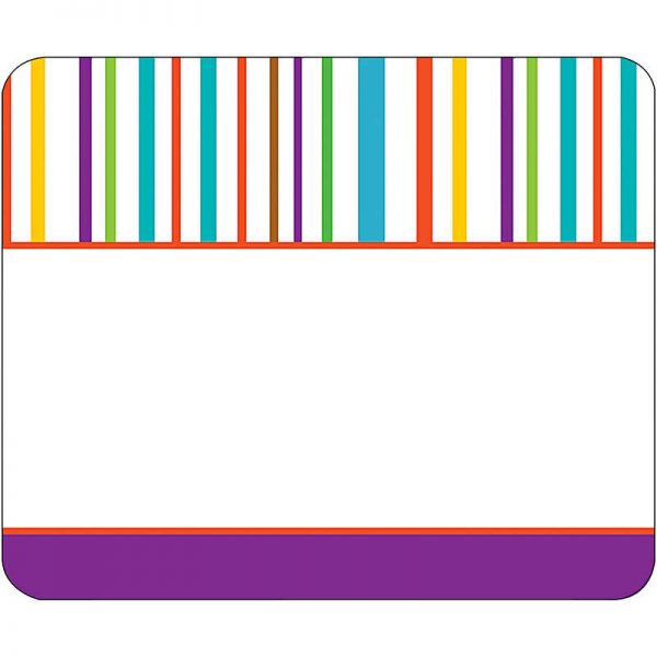 CARSON DELLOSA CALYPSO NAME TAGS COLORFUL STRIPES CD-150028