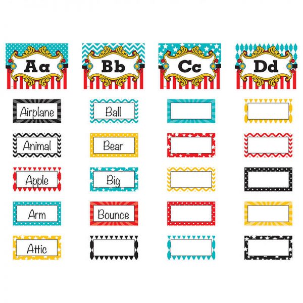 TEACHER CREATED RESOURCES CARNIVAL ALPHABET WORD WALL BB SET TCR5706
