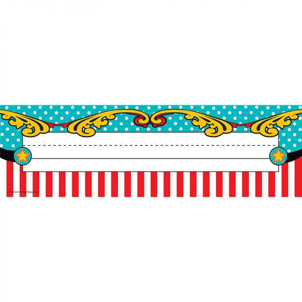 TEACHER CREATED RESOURCES CARNIVAL FLAT NAME PLATES TCR5715