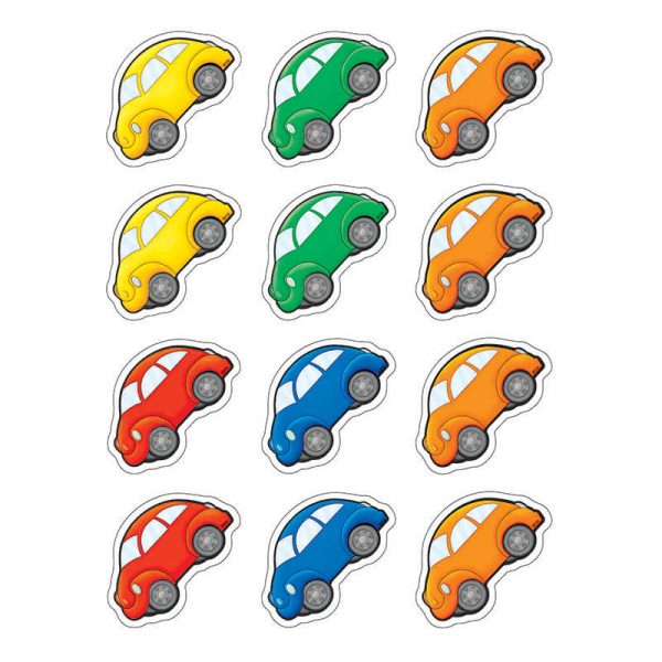TEACHER CREATED RESOURCES CARTOON CARS MINI ACCENTS 36 PCS TCR5421