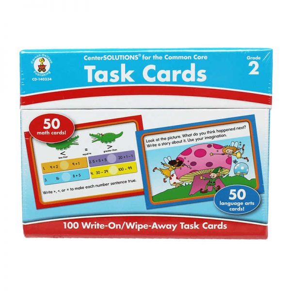CARSON DELLOSA CENTER SOLUTIONS TASK CARDS GRADE 2 CD-140334