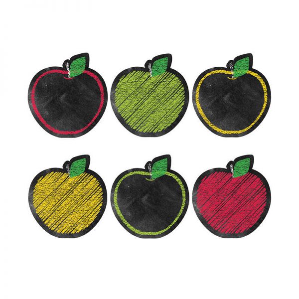 CREATIVE TEACHING PRESS CHALK IT UP APPLES 6IN DESIGNER CUT OUTS CTP0856