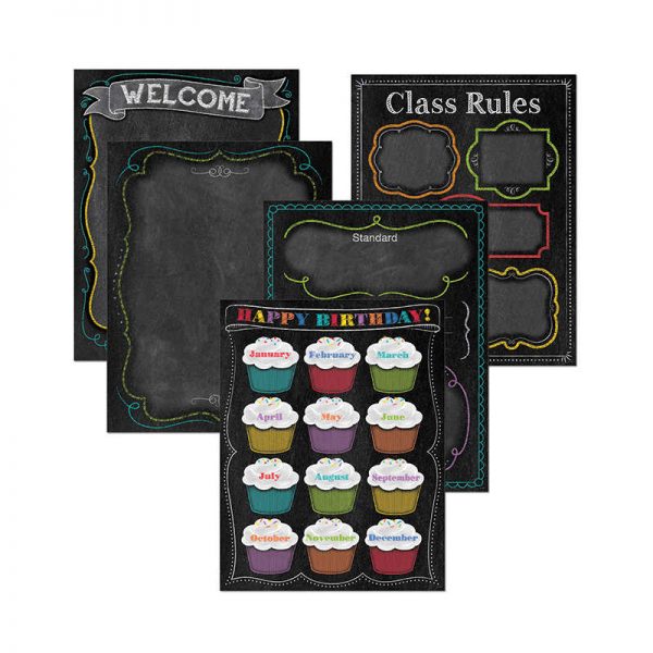 CREATIVE TEACHING PRESS CHALK IT UP CLASSROOM ESSENTIALS CHART PACK CTP4707