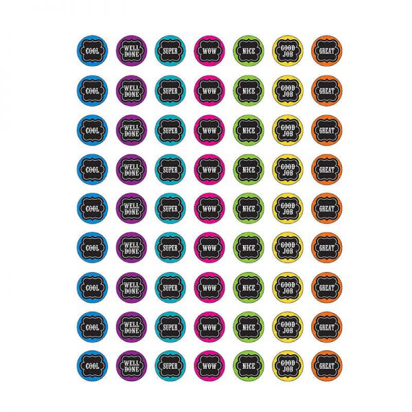 TEACHER CREATED RESOURCES CHALKBOARD BRIGHTS MINI STICKERS TCR5626