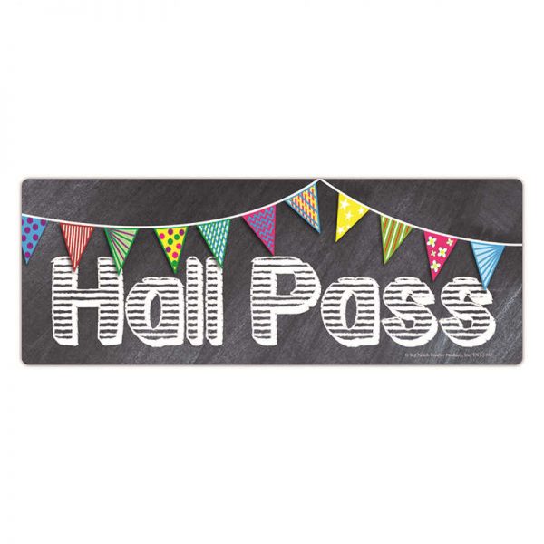 TOP NOTCH TEACHER PRODUCTS CHALKBOARD PASS HALL PASS TOP5302