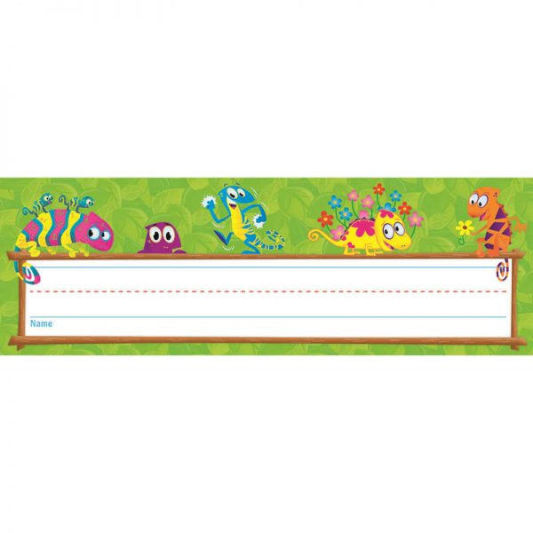 SCHOLASTIC TEACHING RESOURCES CHAMELEONS NAME PLATES SC-541774