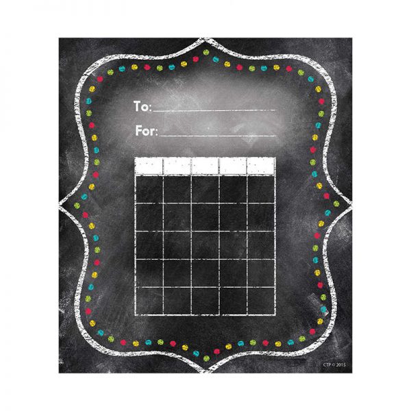 CREATIVE TEACHING PRESS CHARMING DOTS STUDENT INCENTIVE CHART - CHALK IT UP CTP1301