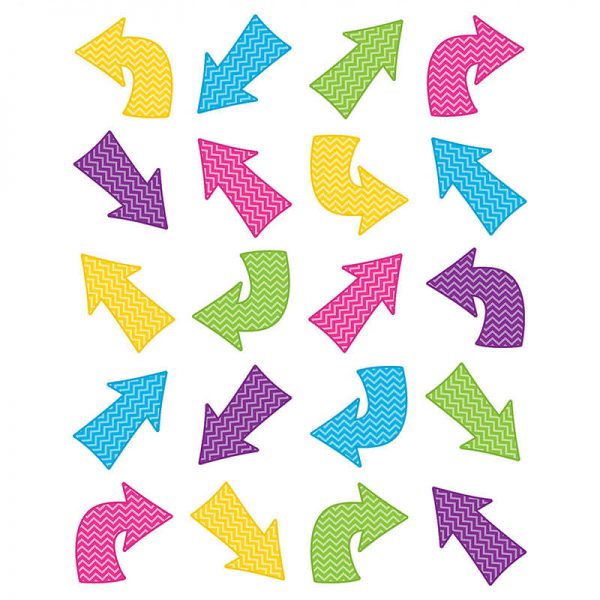 TEACHER CREATED RESOURCES CHEVRON ARROWS STICKERS DIE CUT TCR5797