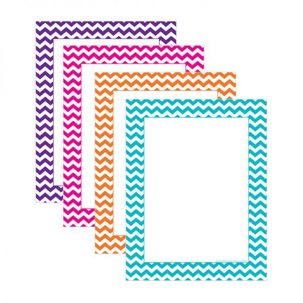 TOP NOTCH TEACHER PRODUCTS CHEVRON COMPUTER PAPER ASSORTED COLORS 50SHTS TOP5521