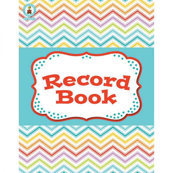 CARSON DELLOSA CHEVRON RECORD BOOK BOOK CD-104797