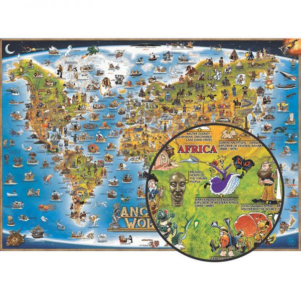 ROUND WORLD PRODUCTS CHILDRENS MAP OF THE ANCIENT WORLD RWPDM003