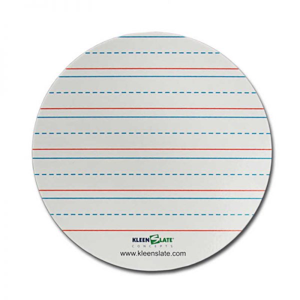 KLEENSLATE CONCEPTS LLC. CIRCLES HANDWRITING LINED REPLACEMENT DRY ERASE SHEETS KLS71436