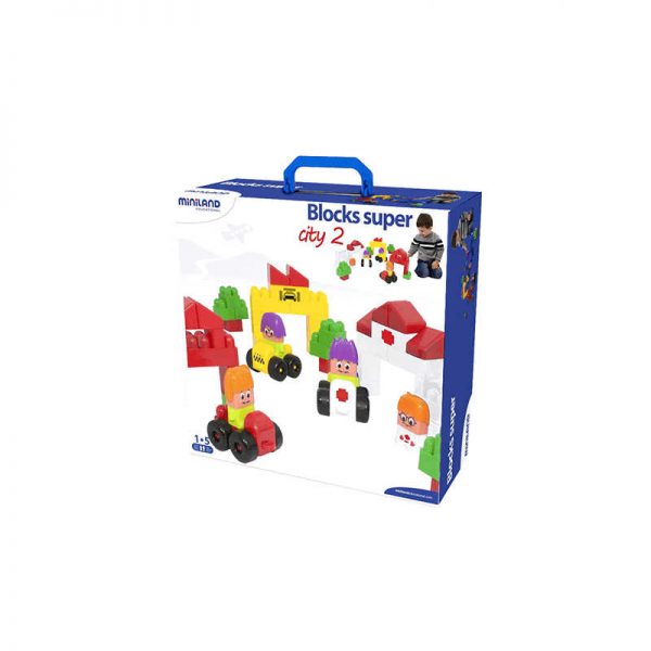 MINILAND EDUCATIONAL CORPORATION CITY SET 2 SUPER BLOCKS MLE32342