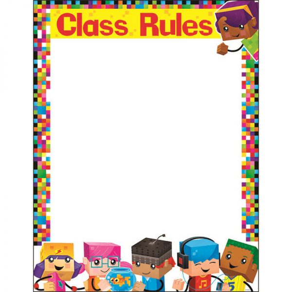 TREND ENTERPRISES INC. CLASS RULES BLOCKSTARS LEARNING CHART T-38373