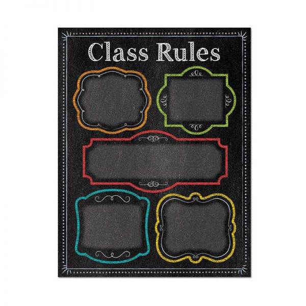 CREATIVE TEACHING PRESS CLASS RULES CHART - CHALK CTP1020