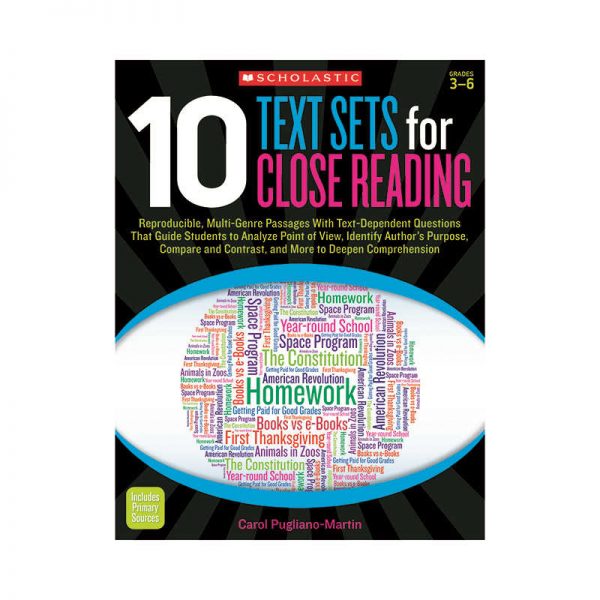 SCHOLASTIC TEACHING RESOURCES CLOSE READING ANALYZING TEXT SC-575190
