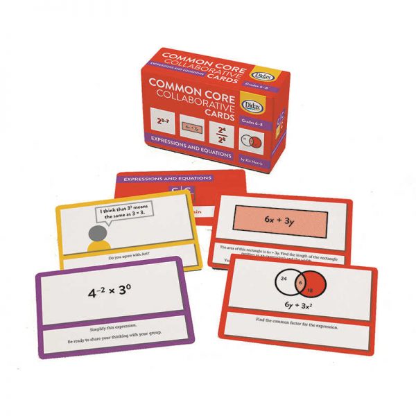 DIDAX COLLABORATIVE EXPRESSIONS EQUATIONS COMMON CORE CARDS DD-211398