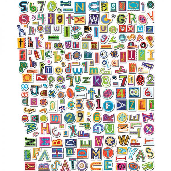 CREATIVE TEACHING PRESS COLLAGE ART LETTER 4IN DESIGNER LETTERS CTP4382