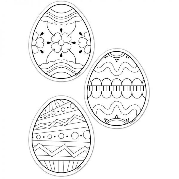 CREATIVE TEACHING PRESS COLOR ME EGGS 6IN DESIGNER CUT OUTS CTP5899
