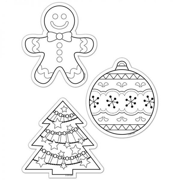 CREATIVE TEACHING PRESS COLOR ME HOLIDAY 6IN DESIGNER CUT OUTS CTP5850