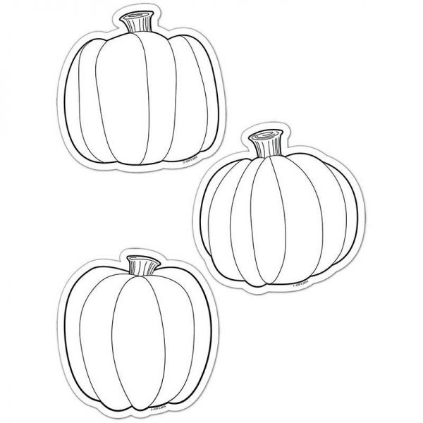 CREATIVE TEACHING PRESS COLOR ME PUMPKINS 6IN DESIGNER CUT OUTS CTP5849
